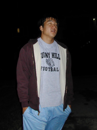 Our Korean cousin Ji. This man is solid... he plays football and has some major pythons for arms. Girls, you might want to consider going out with this guy (he's single!!)
