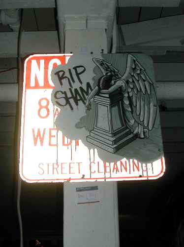 RIP Sham... this is an actual gravestone. I've seen it. It exists.
