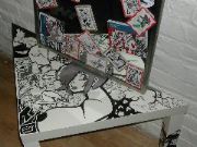 If I had $100, I would have bought this mirror and table. Can't go wrong with nekked chicks.